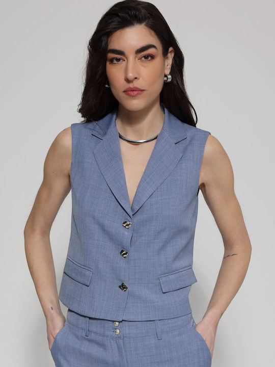 Light Blue Γυναικείο Γιλέκο