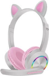 AKZ-K23 Ασύρματα Over Ear Multimedia Ακουστικά με μικρόφωνο και σύνδεση Bluetooth σε Γκρι χρώμα AKZ-K23 Ασύρματα Over Ear Multimedia Ακουστικά με μικρόφωνο και σύνδεση Bluetooth σε Γκρι χρώμα