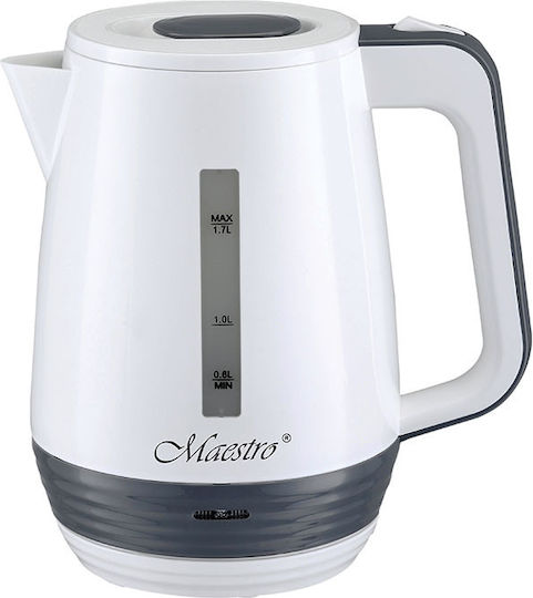 Maestro Βραστήρας 1.7lt 2200W Λευκός