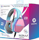 Oniverse Oniverse Over Ear Gaming Headset cu conexiune 3,5mm Diva Pink pentru PC / PS4 / PS5 / XBOX