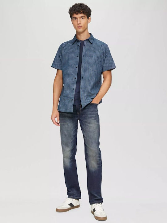 Kent Short-sleeved Shirt Deep Blue