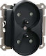Schneider Electric Power Socket Black 1pcs