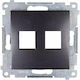 Kontakt-Simon Power Socket Gray 1pcs