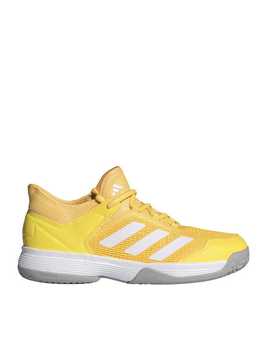 Ubersonic 4 K Kids Sports Shoes Tennis with Laces Yellow
