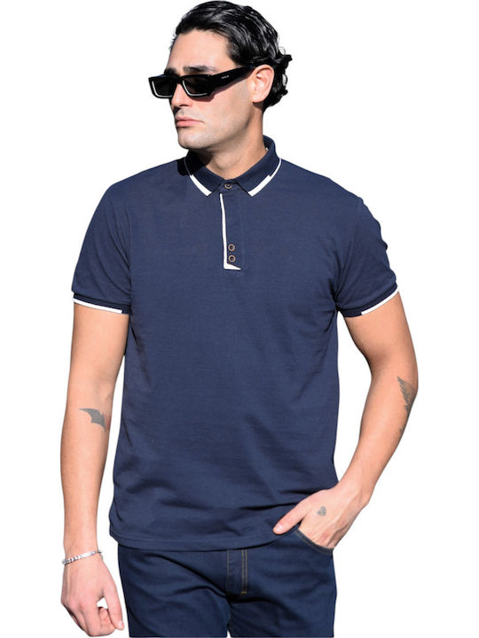 Tony Maker Polo Blouse Blue