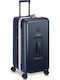 Delsey Turenne 2.0 Large Hard Dark Blue Suitcase With 4 Wheels Height 73cm