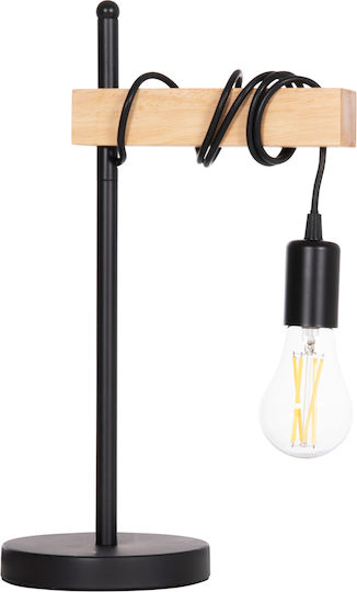 HomeMarkt Volks Lustră Decorativă cu Soclu pentru Bec E27 Negru