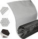 Dekoratives Aluminium-Mesh-Spoiler-Stoßfänger-Rock-Kühlergrill Schwarz 120cm x 20cm