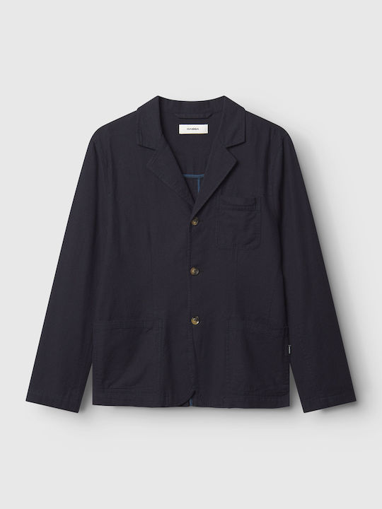 Gabba Дълъг Ръкав Лен Overshirt Черен