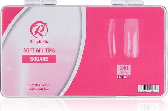 Roby Nails Nagelspitzen Transparent 100Stück