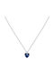 Morellato Silver Necklace with Blue Zircon