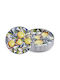 Hermia Plate Desert Ceramic Multicolour with Diameter 19cm 6pcs