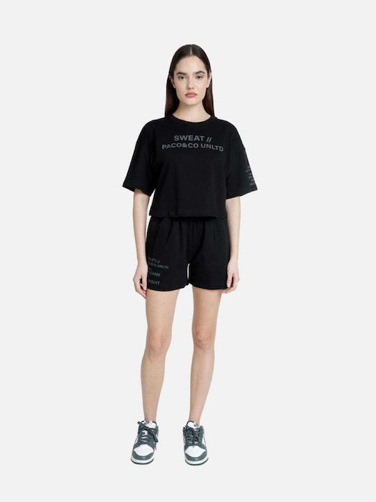 Γυναικείο Σετ με Σορτς Black