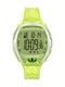 adidas Digital Herrenuhr Chronograph Batterie mit Grün Kautschukarmband