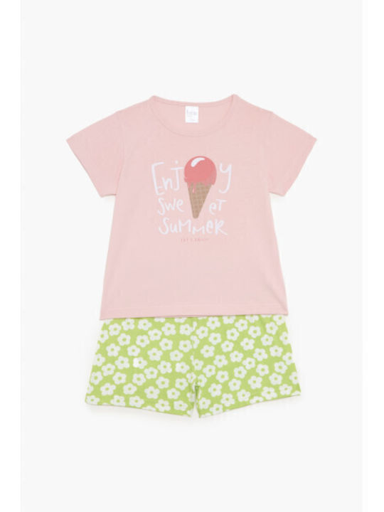 Pretty Baby Kinder Schlafanzug Sommerlich Pink-...