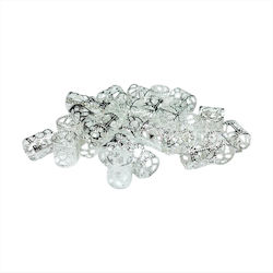 Decorative Hair Rings Silver Cosmofan