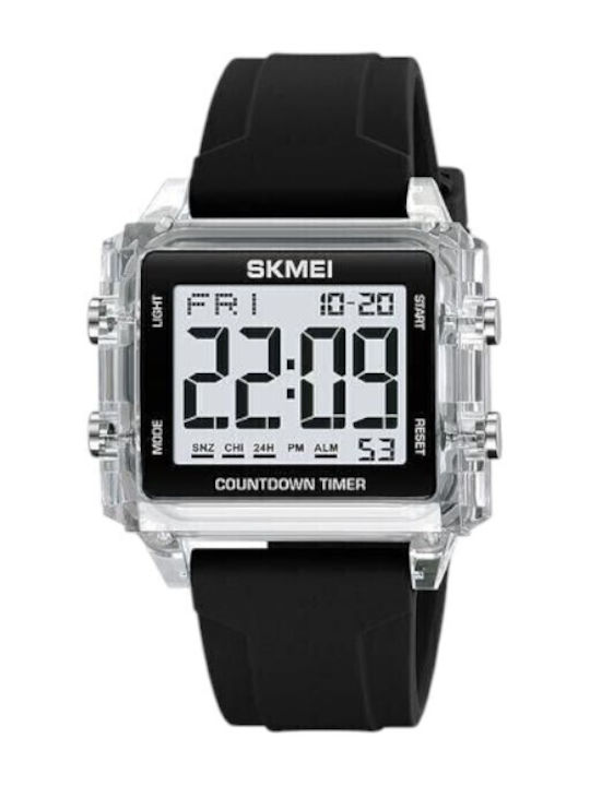 Skmei Ψηφιακό Ανδρικό Ρολόι 41mm Μπαταρίας με Μ...