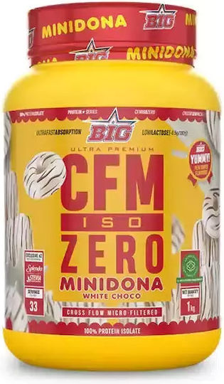 Big CFM Iso Zero Protein Molke mit Geschmack White Chocolate Mini Donuts 1kg