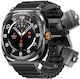 Smartwatch Hamtod Gt98 Headphones Smart Watch 1.53 Inch Support Bluetooth Call NFC Heart Rate Black