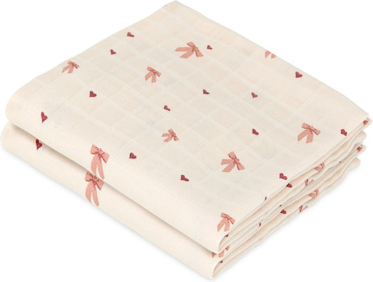 Cam Cam Copenhagen Bows Muslin Swaddle Blankets 2 Pieces