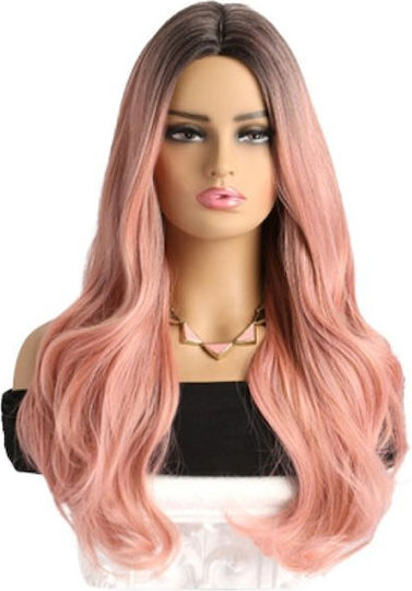 Smd Lust Angels Wig Series Synthetic Butterfly Pink Wig Συνθετική Ροζ Περούκα Wavy Pink