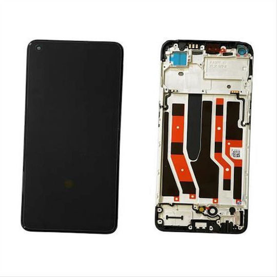 Oppo Screen with Touch Mechanism and Frame for OPPO RENO 8, RENO 7, F21 PRO (Black)