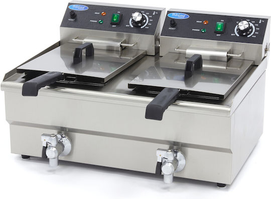 Maxima Holland Fryer Electrică Double 3kW Capacity 2x13lt