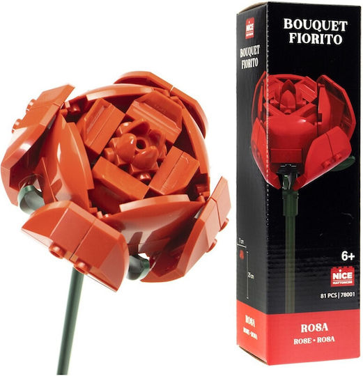 Nice Group Τουβλάκια Rose Flower για 6+ Ετών 81τμχ