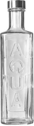 Uniglass Aqua Μπουκάλι Νερού Γυάλινο με Βιδωτό Καπάκι 1000ml