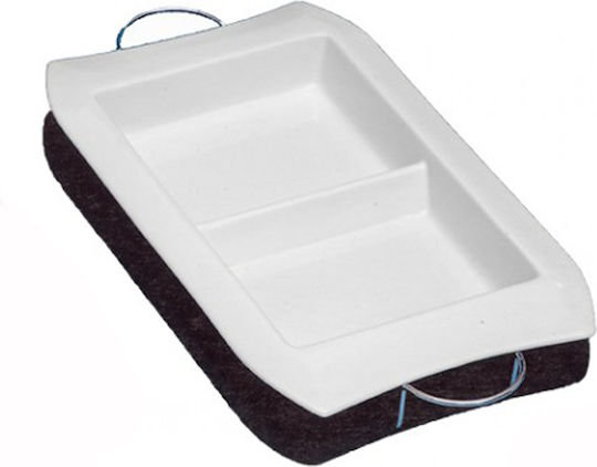 Galifas Serving Platter Rectangular made of Porcelain White