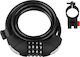 Force Kombinationsschloss 180cm/8mm Schwarz