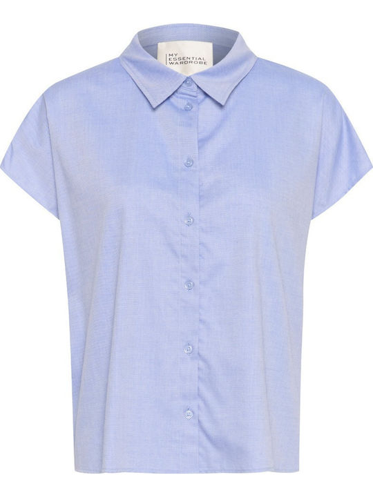 Women's Denim Long Sleeve Shirt Blue