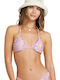 Triangle Bikini Top Peaceful Petals Purple