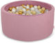 Bobono Trockener Pool Minky H-40 cm 200 Bälle Retro Pink