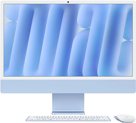Apple IMac 24" 2024 (M4-10-Core/24GB/512GB SSD/10-Core GPU/macOS) Blue International English