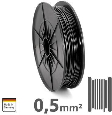 Ampire Ik05-sw-200 Installationskabel 0,5mm² 200m Schwarz