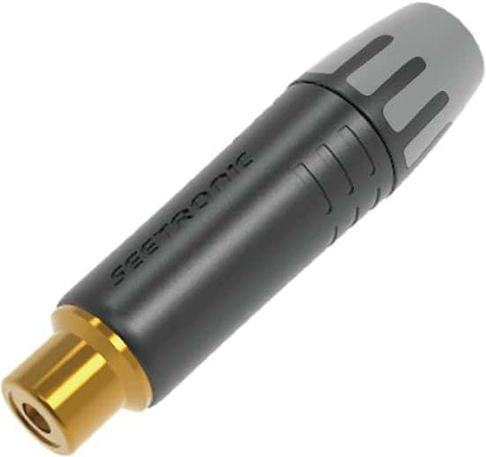 Seetronic Mt390 Βύσμα Rca Θηλυκό Επίχρυση Επαφή Μαύρο Βύσμα Rca Αρσενικό Επίχρυση Επαφή Μαύρο