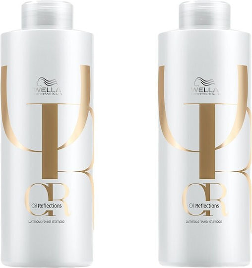 Wella Oil Reflections Seturi Pentru Păr Iluminare Pentru Păr Uscat Cu Șampon Și Ulei 2 Bucăți
