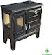 Caliskan 216-3D Steel Wood Stove with Oven 8.45kW Inox