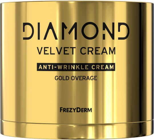 Frezyderm Diamond Velvet Gold Cremă de Față pentru Hidratare, Anti-Îmbătrânire și Reconstrucție cu Acid Hialuronic și Colagen 50ml