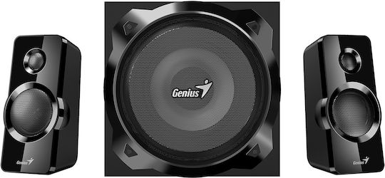 Genius 31730050401 Ασύρματα Ηχεία Υπολογιστή 2.1 με Bluetooth και Ισχύ 50W σε Μαύρο Χρώμα