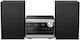 Panasonic Ηχοσύστημα 2.0 SC-PM270EG-S 20W με Digital Media Player, WiFi και Bluetooth Ασημί