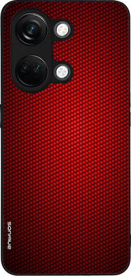 Калъф Sonique Carbon Series за OnePlus Nord 3 5G Червен