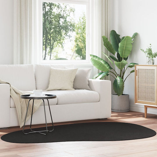 vidaXL Anti-slip Rug Outdoor Rectangular Black