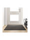 vidaXL Anti-slip Rug Outdoor Rectangular Charcoal