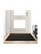 vidaXL Anti-slip Rug Outdoor Rectangular Black