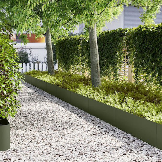 vidaXL Gardă Vie De Grădină Din Plastic Verde 1m x 30cm 20 Bucăți