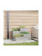vidaXL Garden Pot Metallic 80x80x60cm.