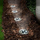 Grundig Set of 4 Stake Solar Lights Cold White with Photocell