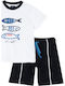 Kids' Set with Shorts Summer 2pcs White